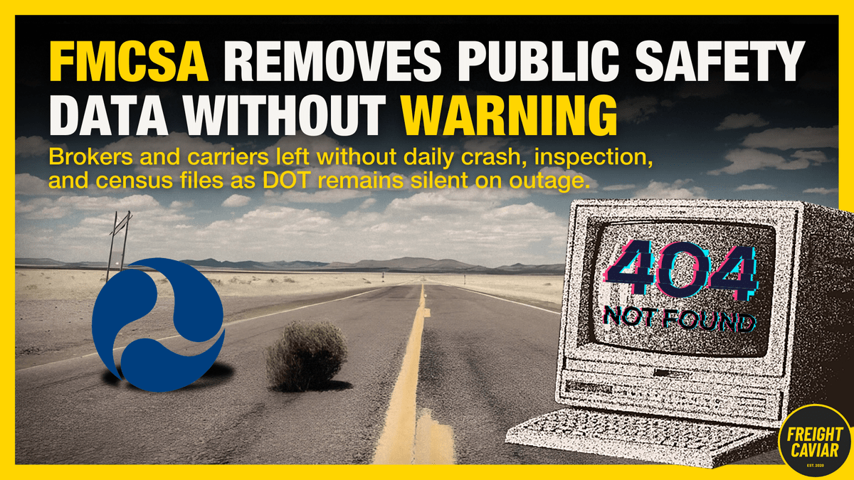 FMCSA Removes Public Safety Data Without Warning
