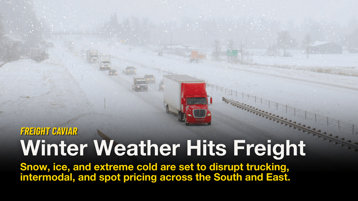 Winter Weather Hits Freight